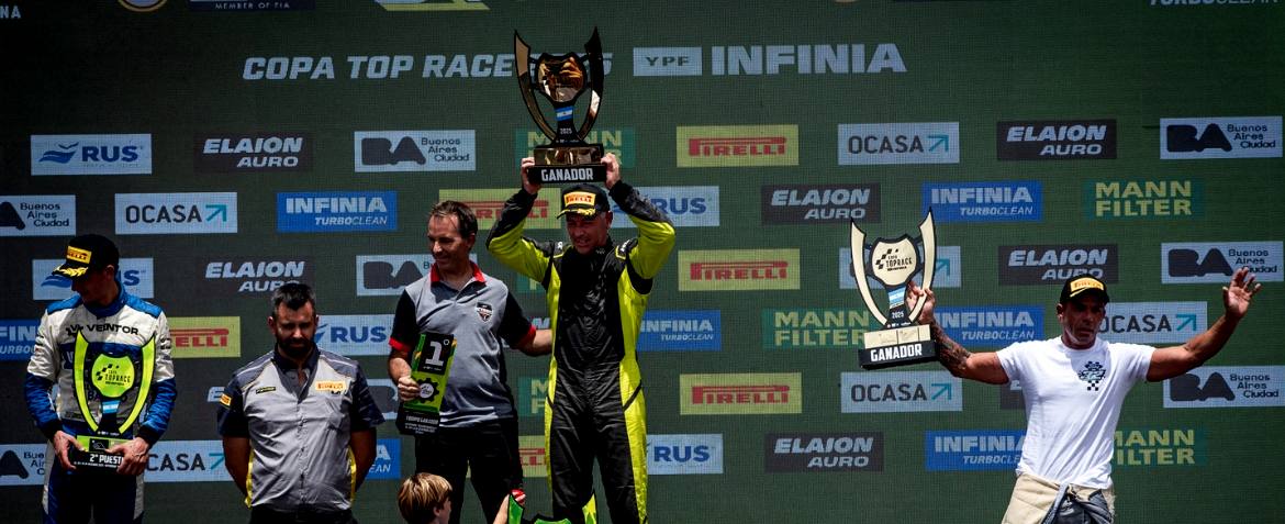 Diego Verriello ganó y se quedó con la Copa Top Race YPF INFINIA